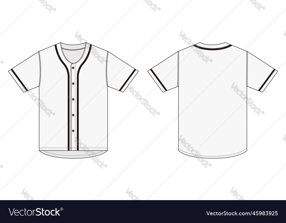 Jersey shortsleeve shirt baseball uniform