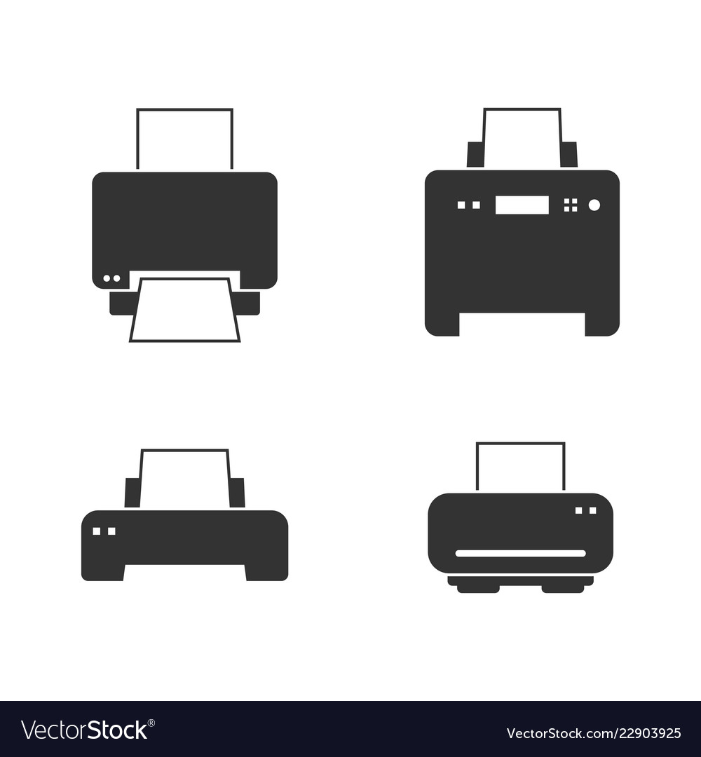 Printer icon modern and simple flat symbol