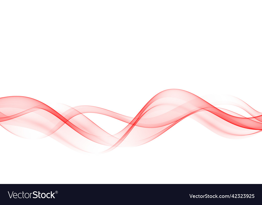 Red waveabstract flow of wavy lines Royalty Free Vector