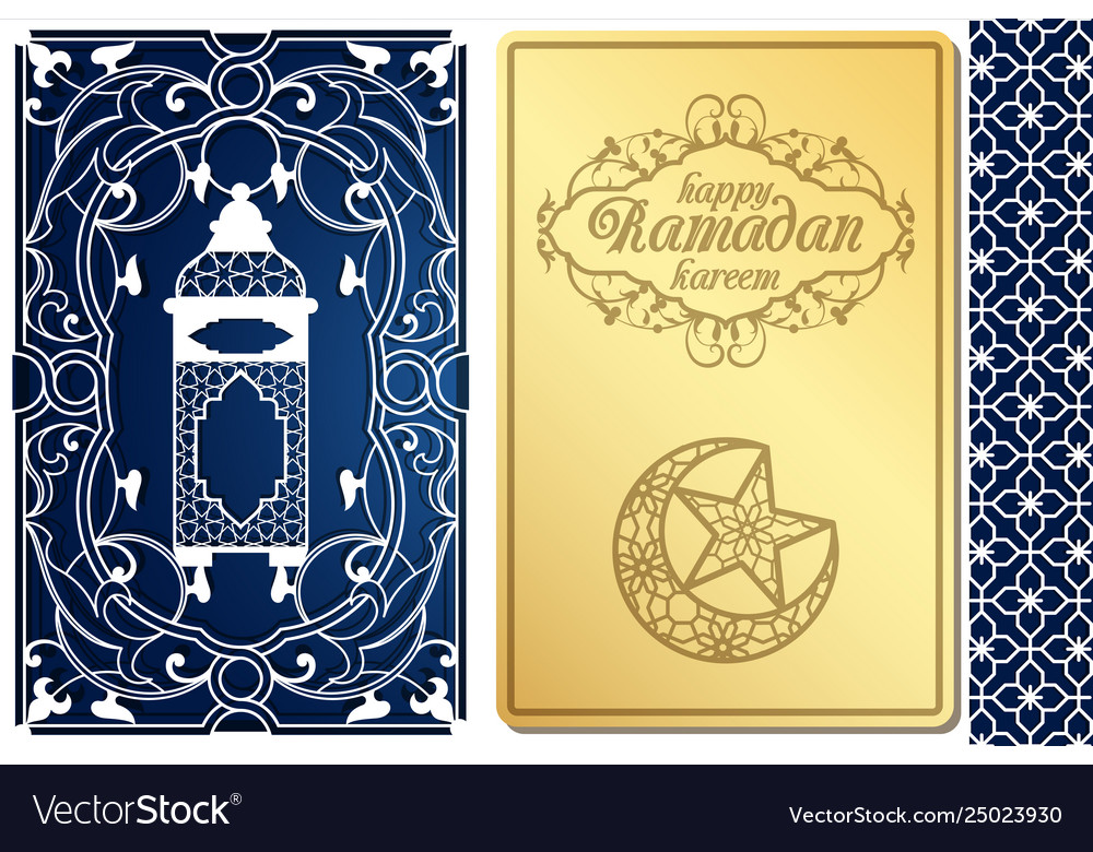 Arabic style greeting card design for laser