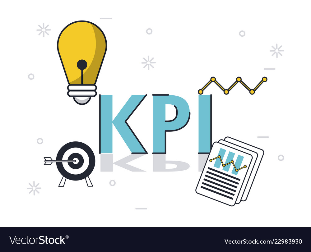 Key performance indicator Royalty Free Vector Image