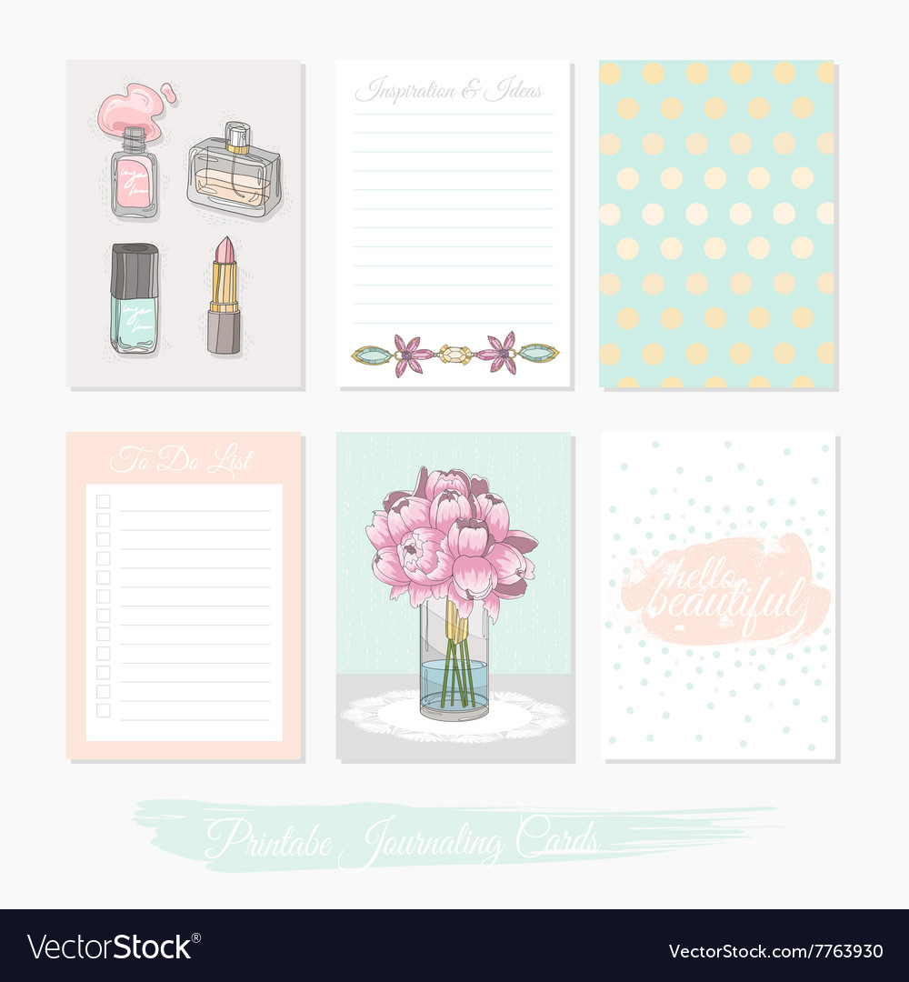 Printable mounted of journaling playing cards photograph relating to Printable Journaling Cards called Printable preset of journaling playing cards