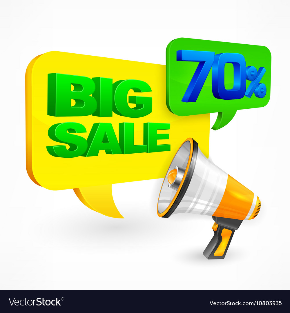 Big sale inscription