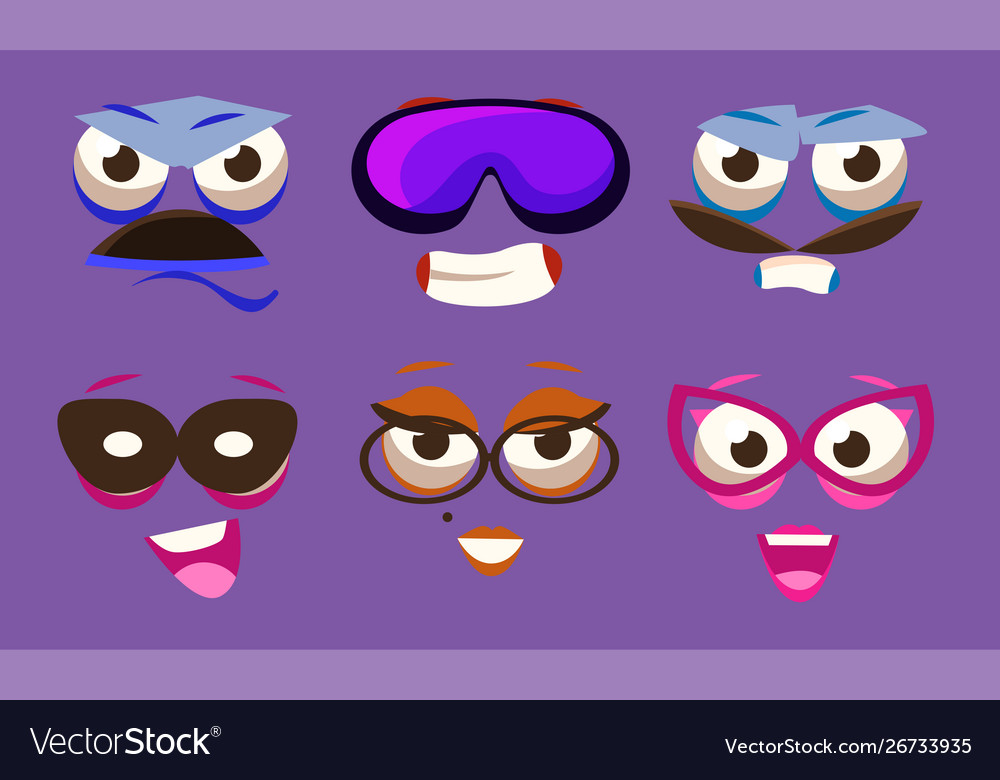 funny emojis with different emotive feelings set funny emojis