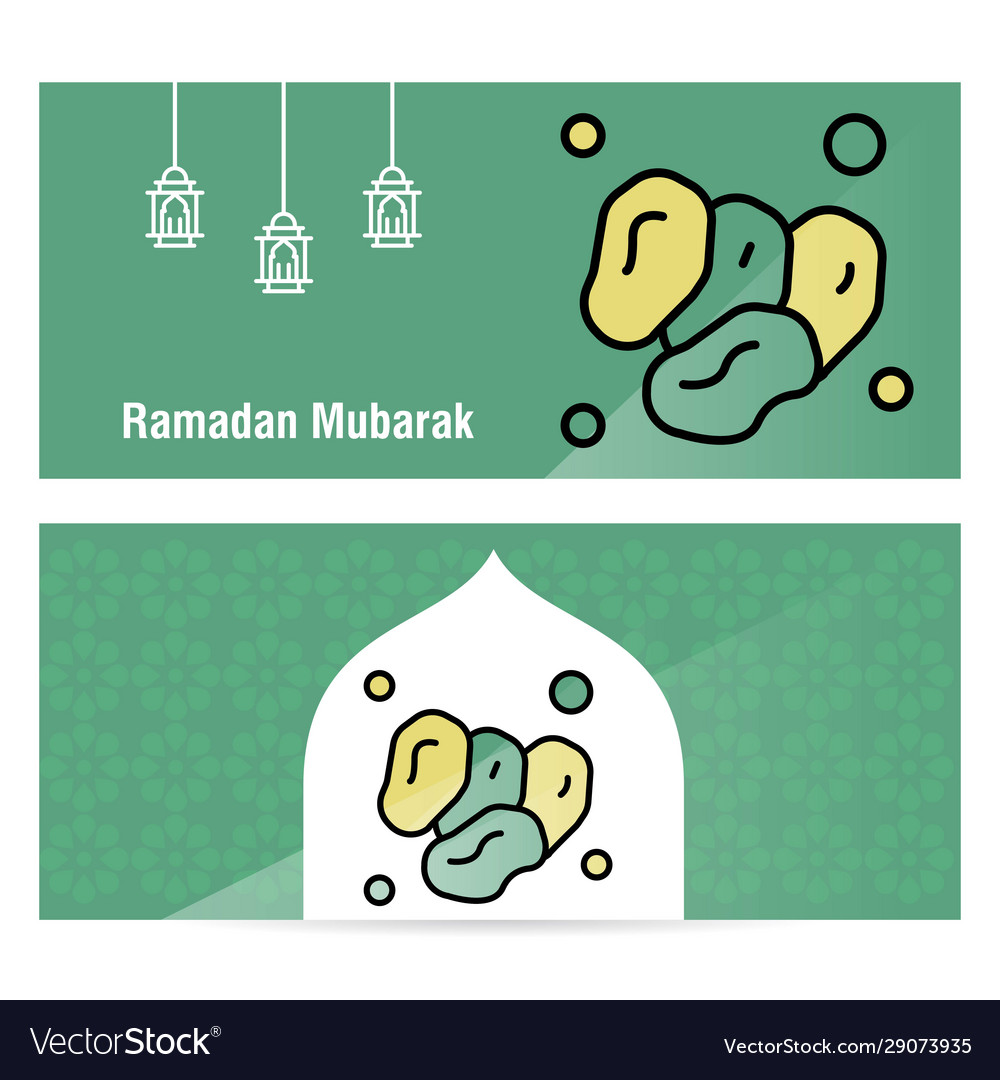 Ramadan kareem concept banner with islamic