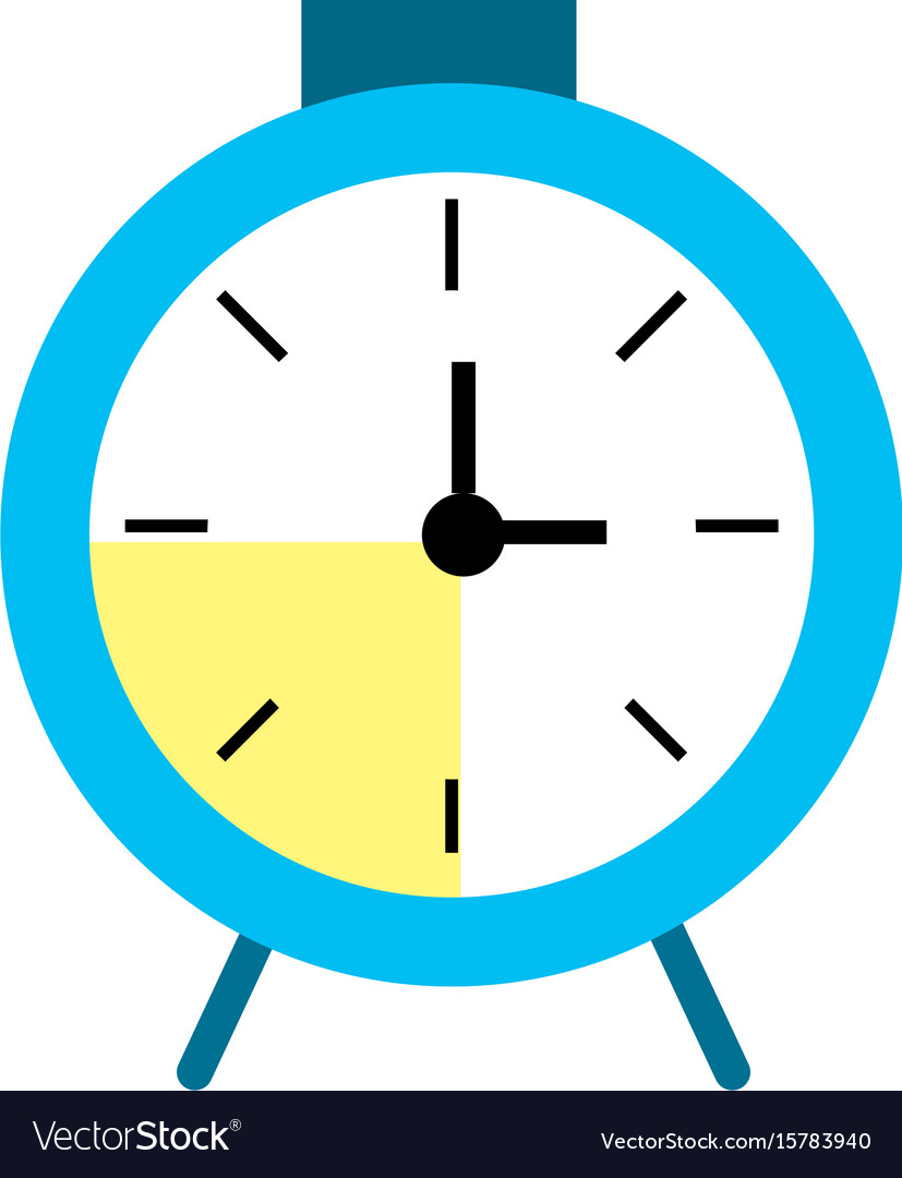 Clock design to know the time Royalty Free Vector Image