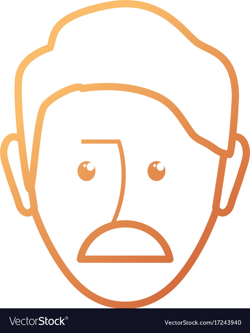 Face man Royalty Free Vector Image - VectorStock