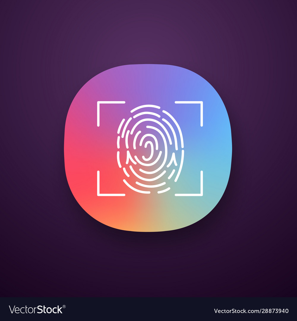 Fingerprint scanning app icon