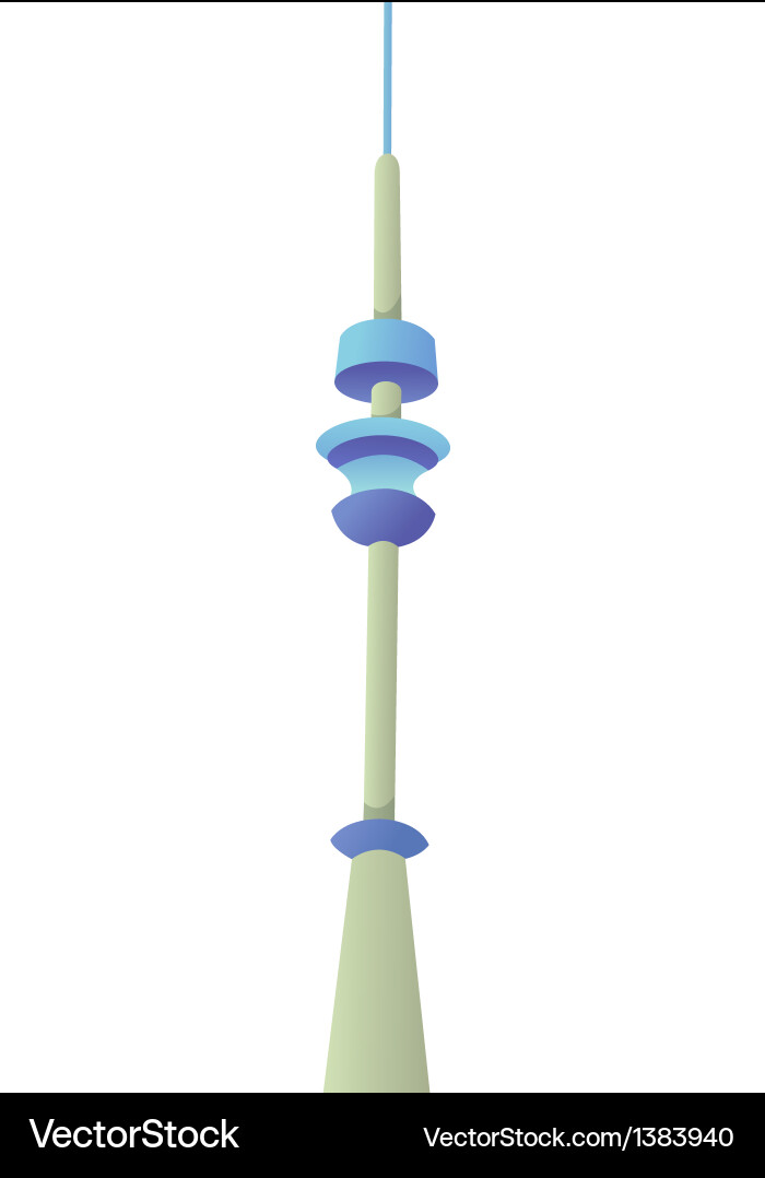 Icon Tower Royalty Free Vector Image Vectorstock