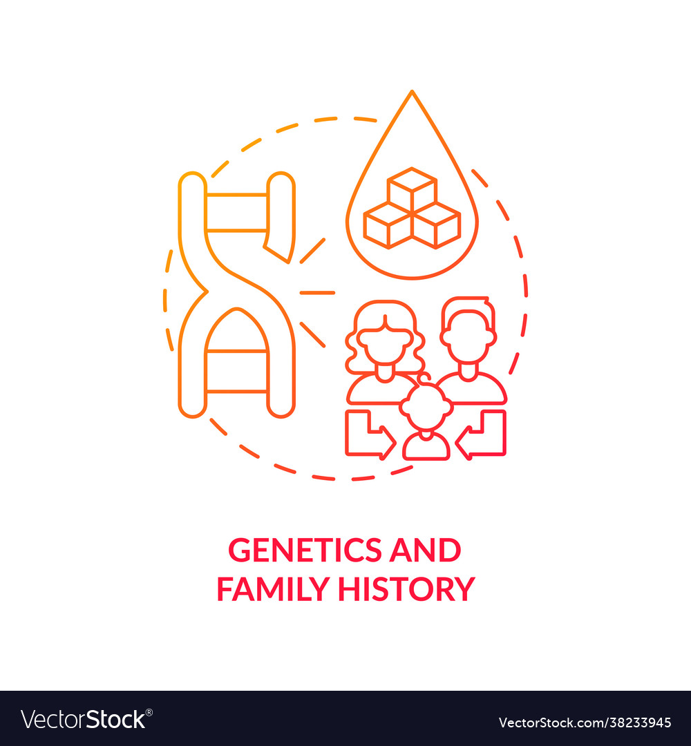 and family history concept icon Vector Image