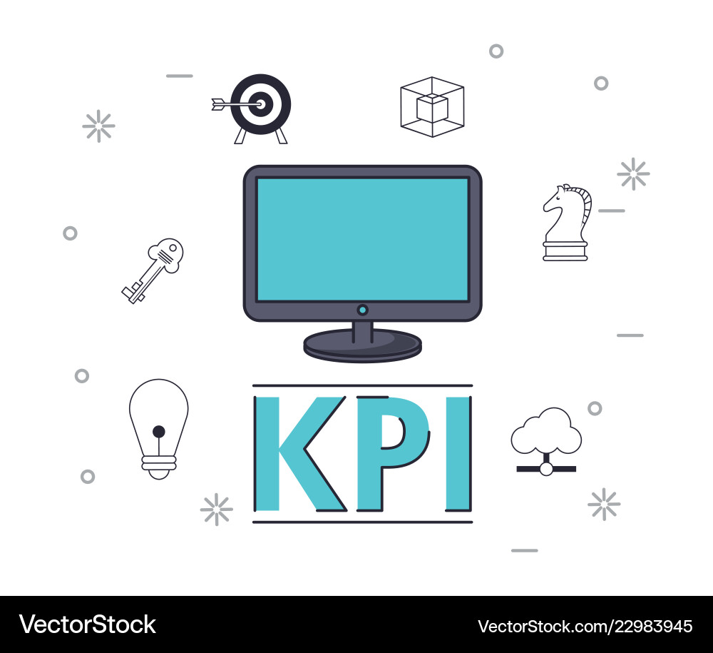 Key performance indicator Royalty Free Vector Image