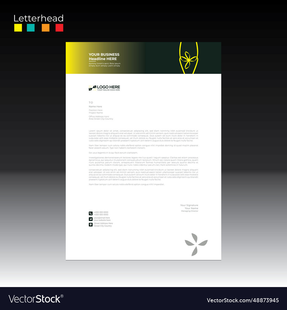 Letterhead Design für jede beste Nutzung