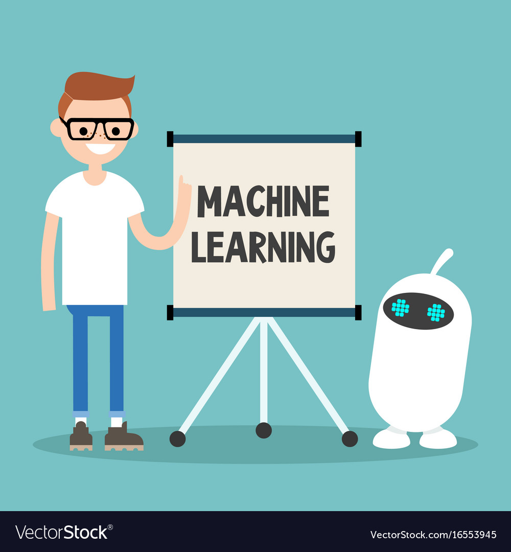 Machine learning conceptual young character