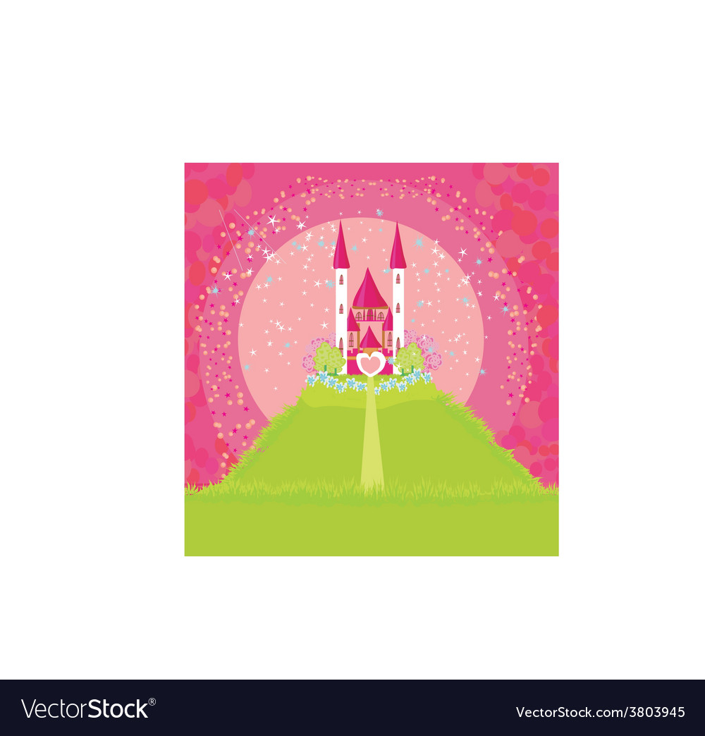 Magic fairy tale princess castle