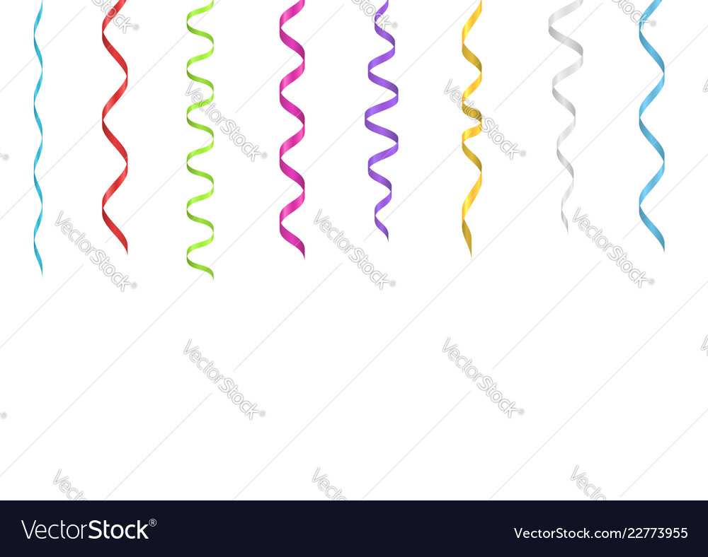 Colorful ribbons background