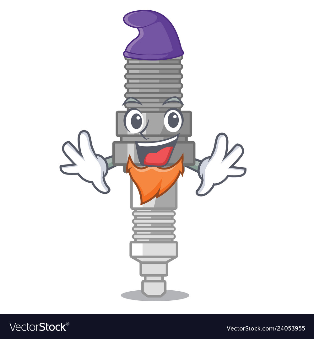 Elf spark plug in the character shape