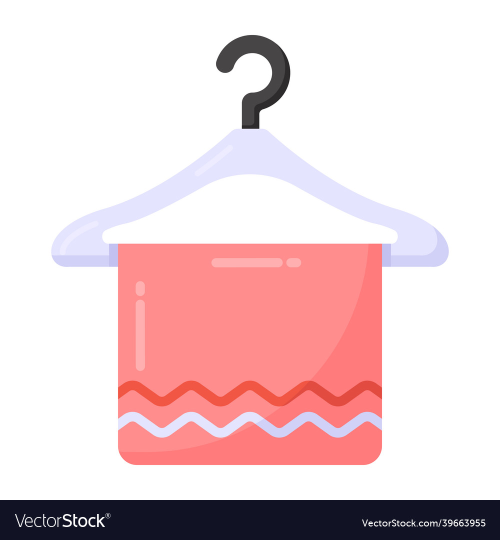 Hanger towel Royalty Free Vector Image - VectorStock