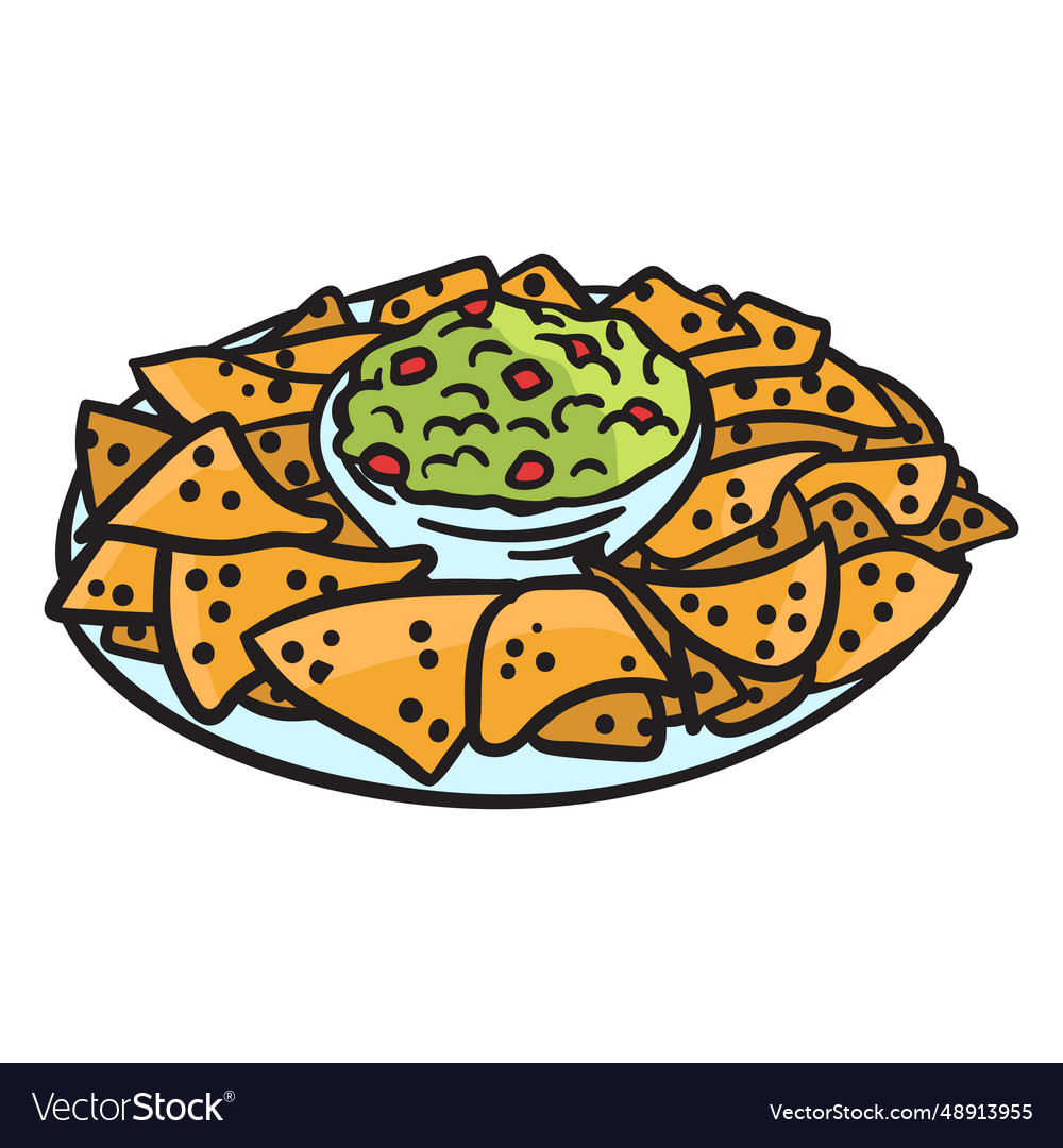 Mexican nacho Royalty Free Vector Image - VectorStock