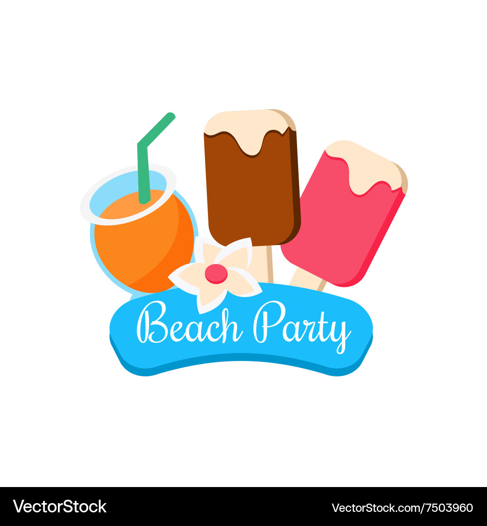 Beach party Royalty Free Vector Image - VectorStock