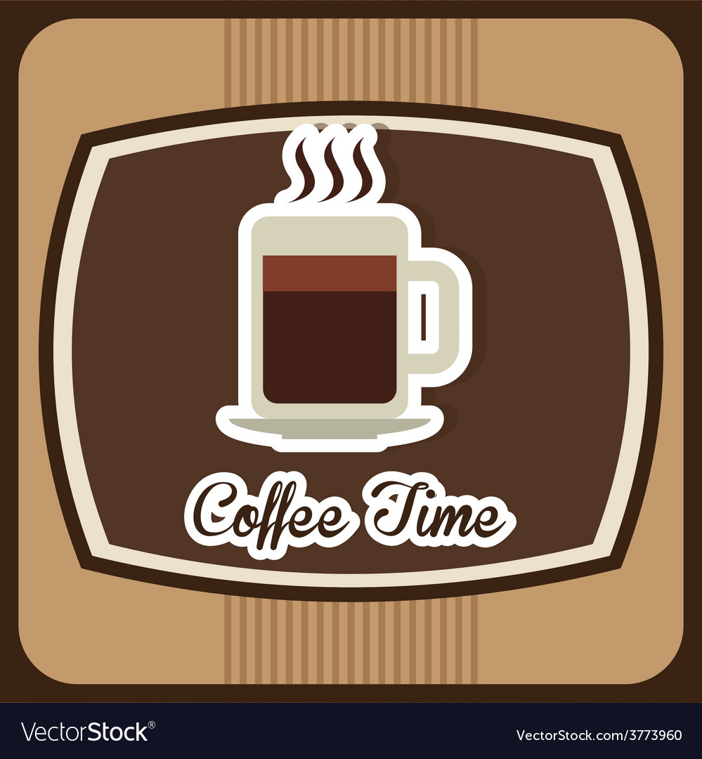 Delicious coffee Royalty Free Vector Image - VectorStock