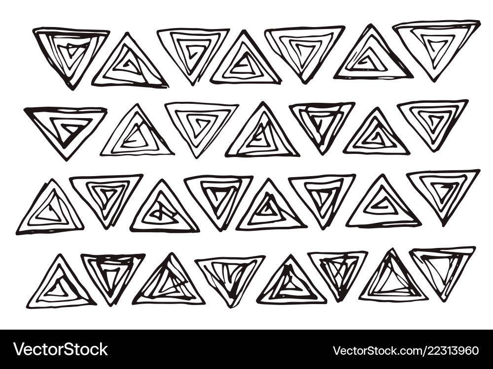 Triangles collection Royalty Free Vector Image