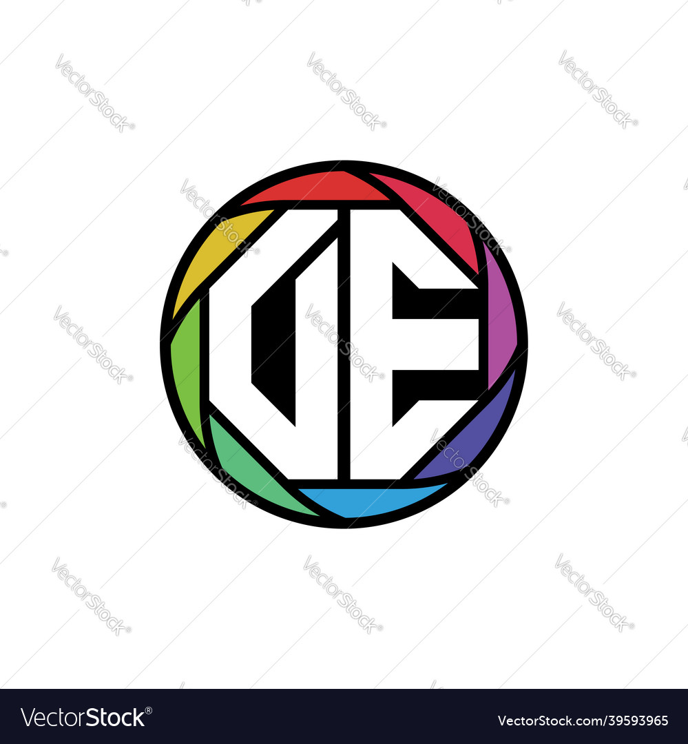 De monogram polygonal rainbow