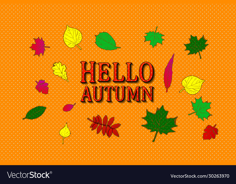 Autumn sale flyer template