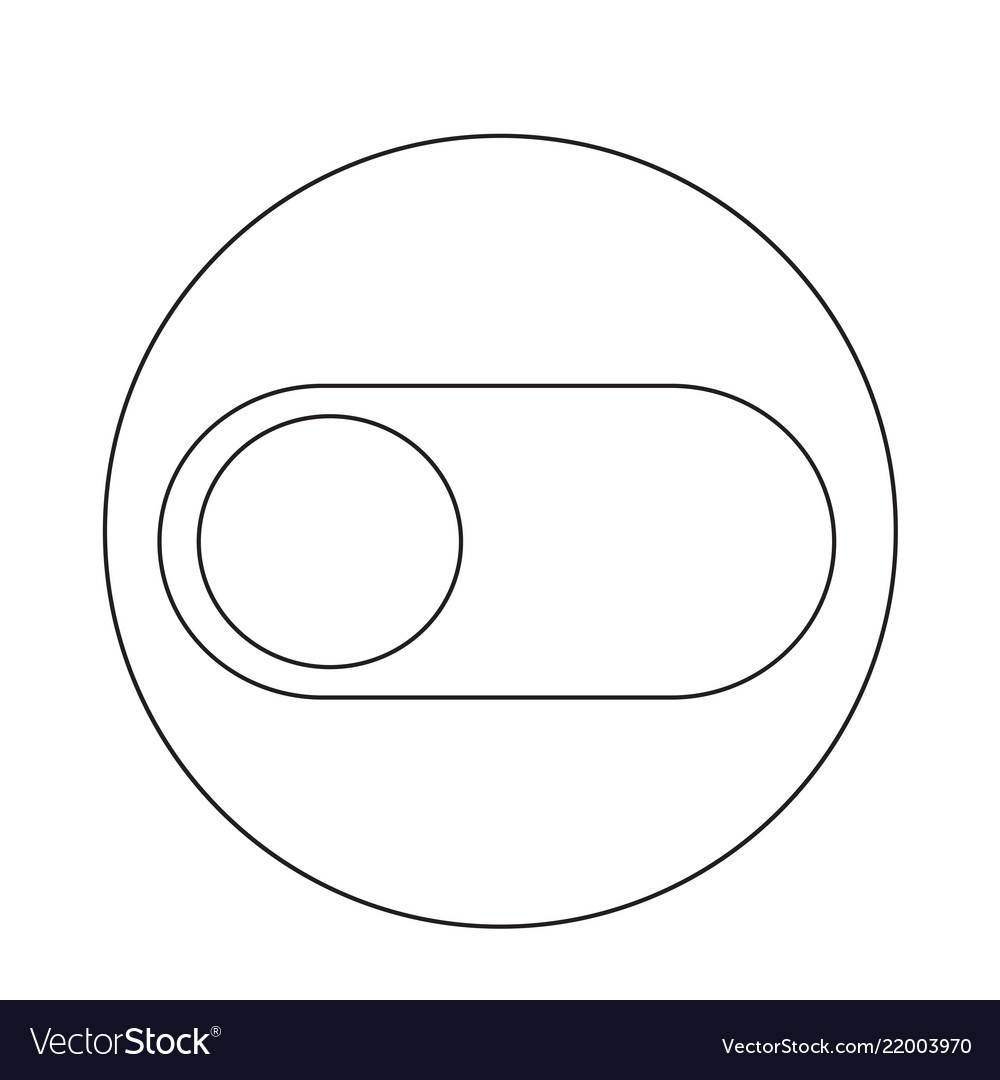 Toggle switch icon Royalty Free Vector Image - VectorStock