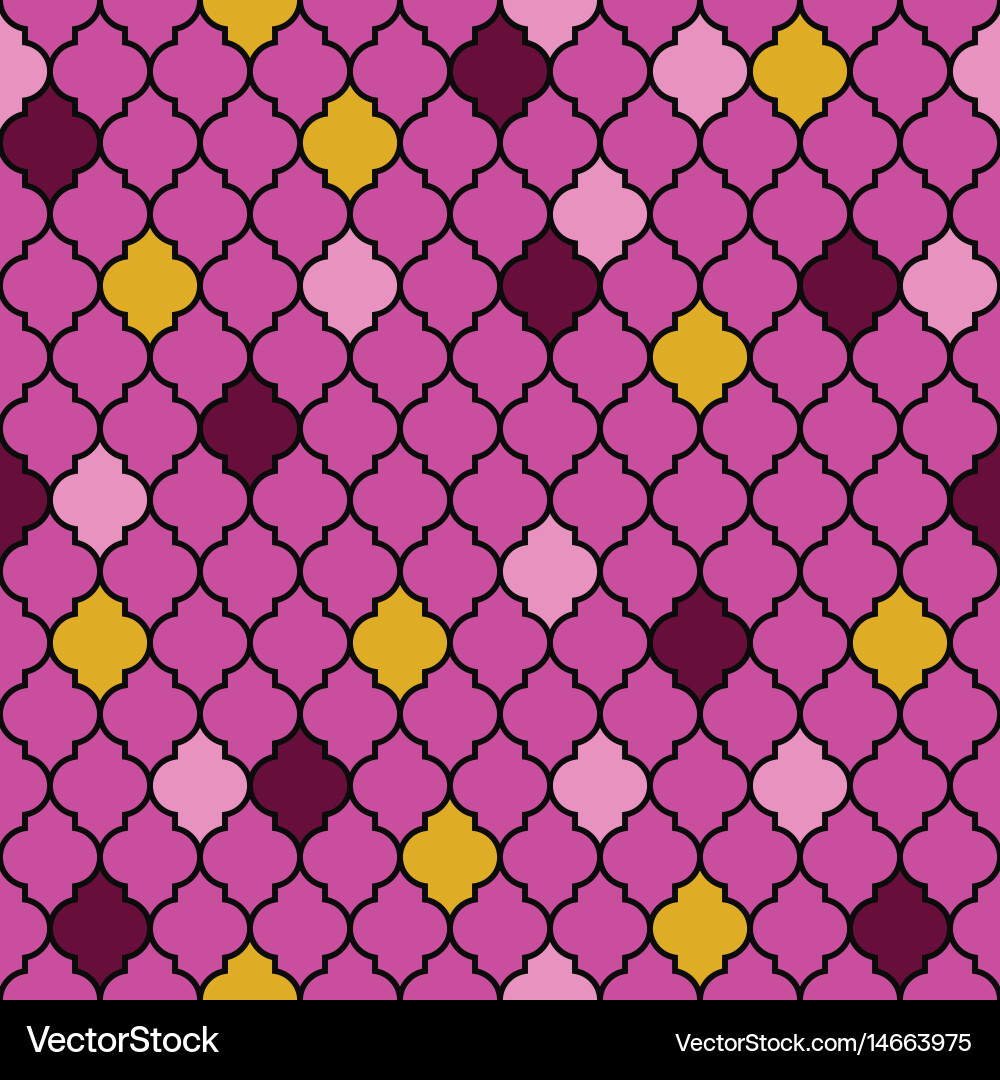 Flat moroccan seamless pattern Royalty Free Vector Image