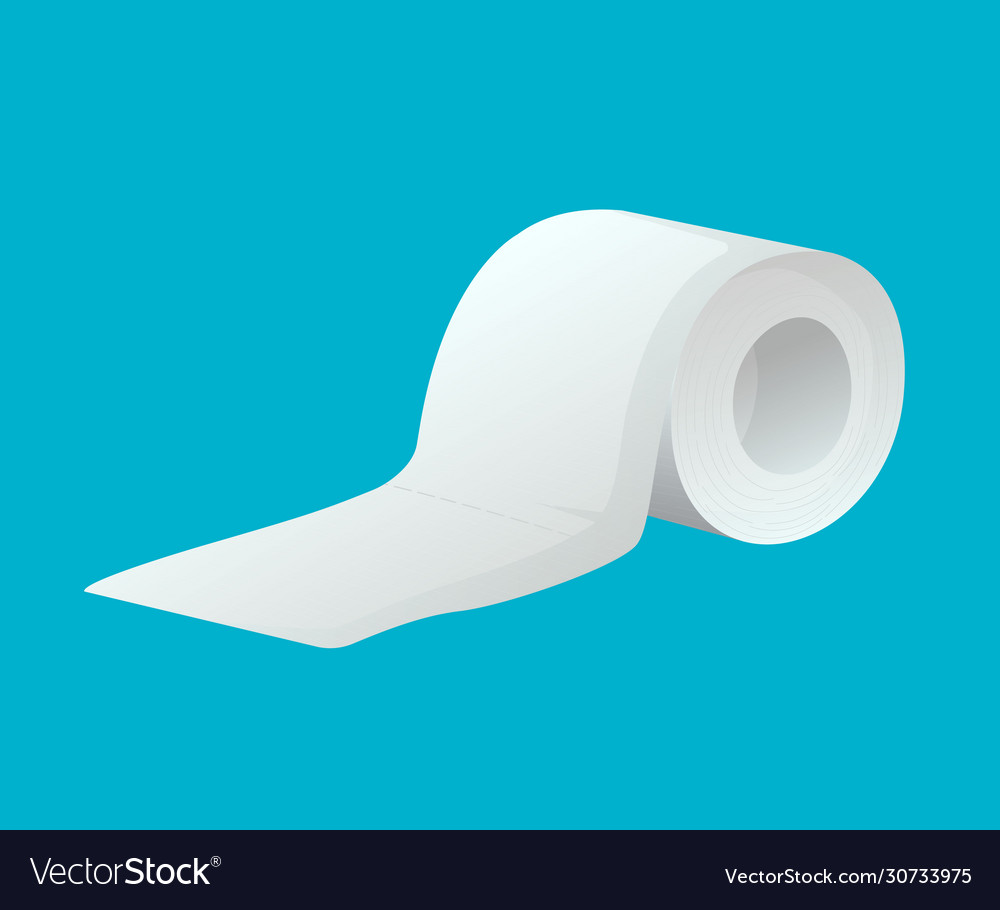 Toilet paper roll stop coronavirus panic symbol