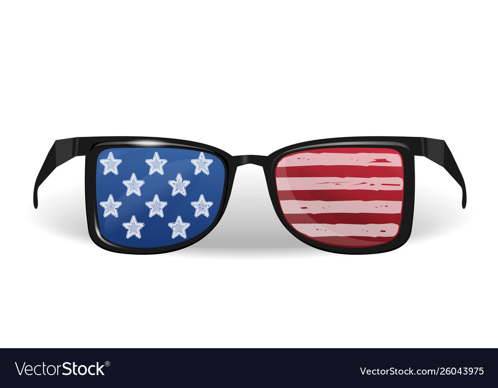 United states america glasses icon