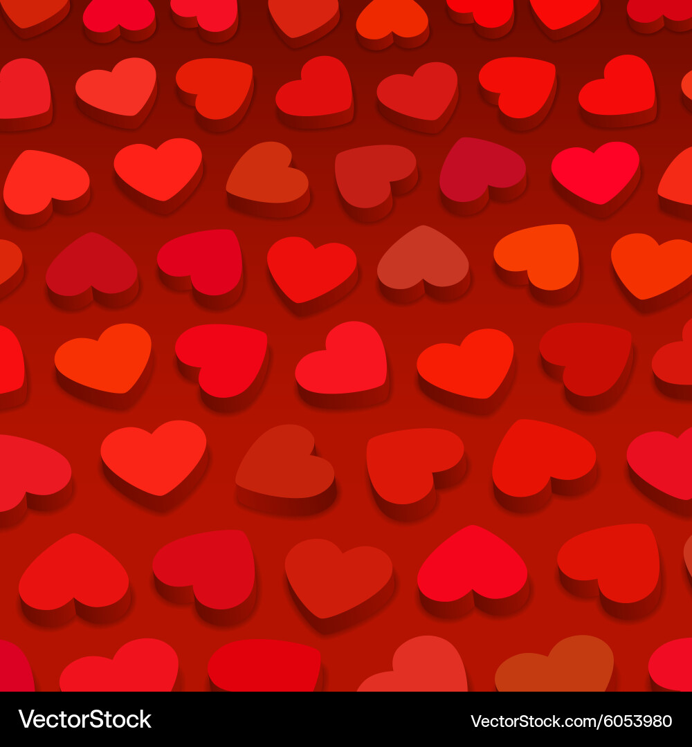 3d hearts Royalty Free Vector Image - VectorStock