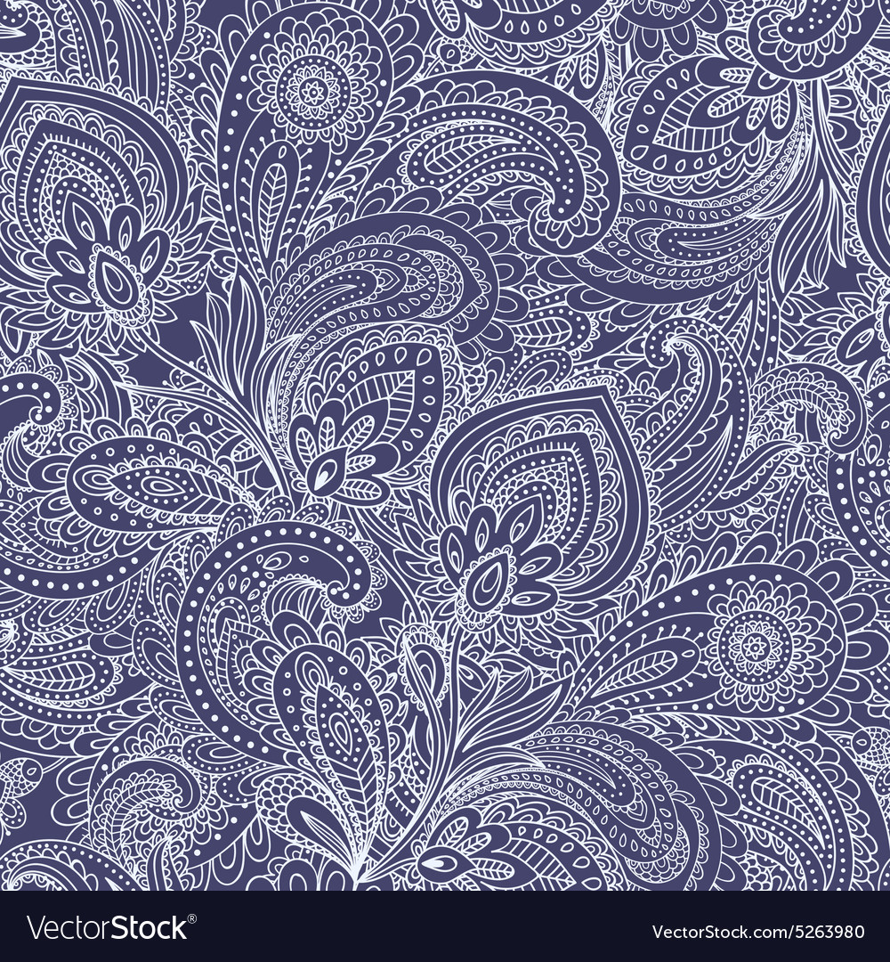 Beautiful floral leaf seamless pattern Royalty Free Vector