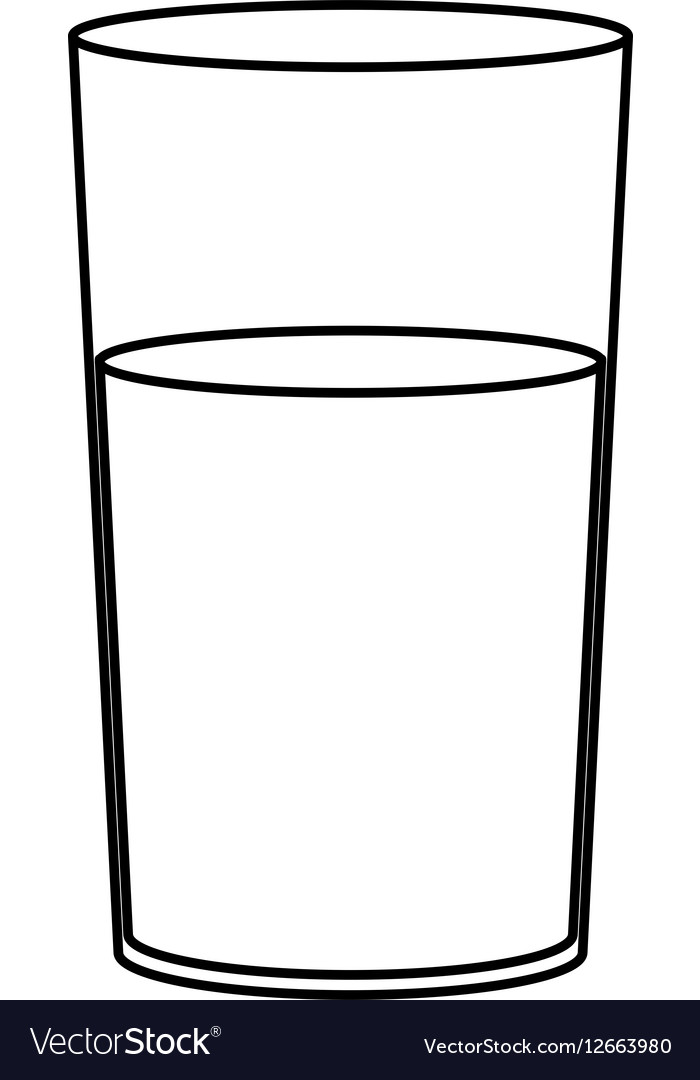 Glass of water icon Royalty Free Vector Image - VectorStock