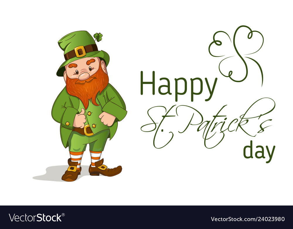 Happy Saint Patricks Day Hand Drawn Royalty Free Vector