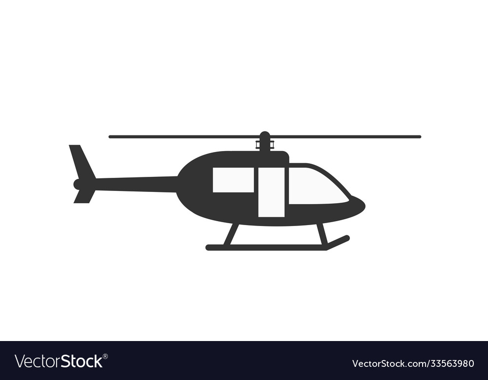 Helicopter icon for websites apps and theme design