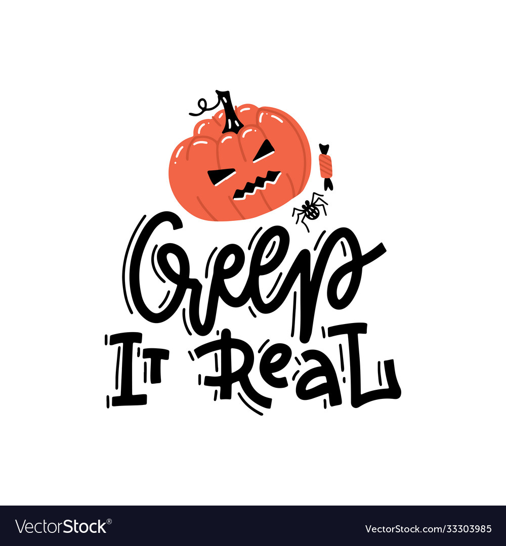 Creep it real - hand drawn abstract cartoon vector image Creep it real - hand drawn abstract cartoon