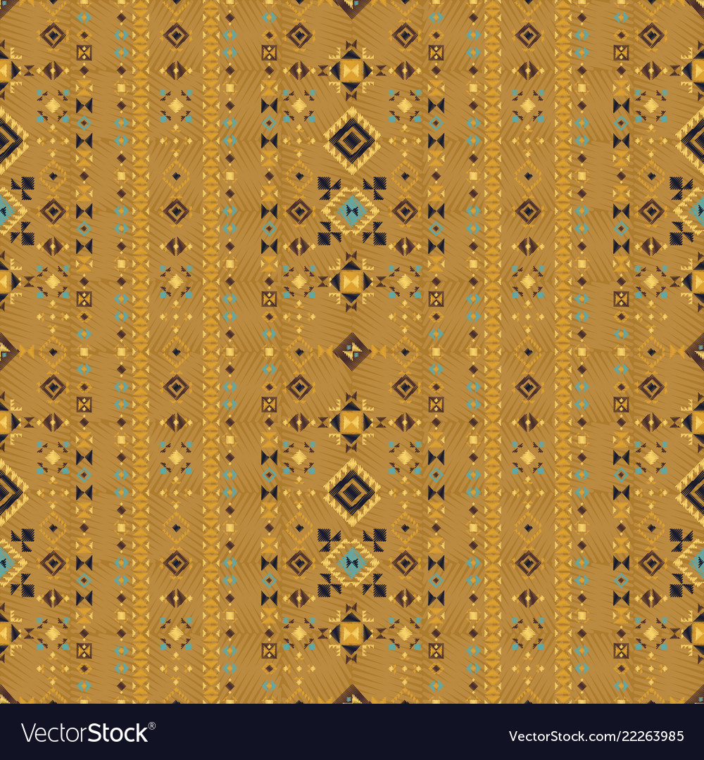 Geometric ethnic seamless pattern Royalty Free Vector Image