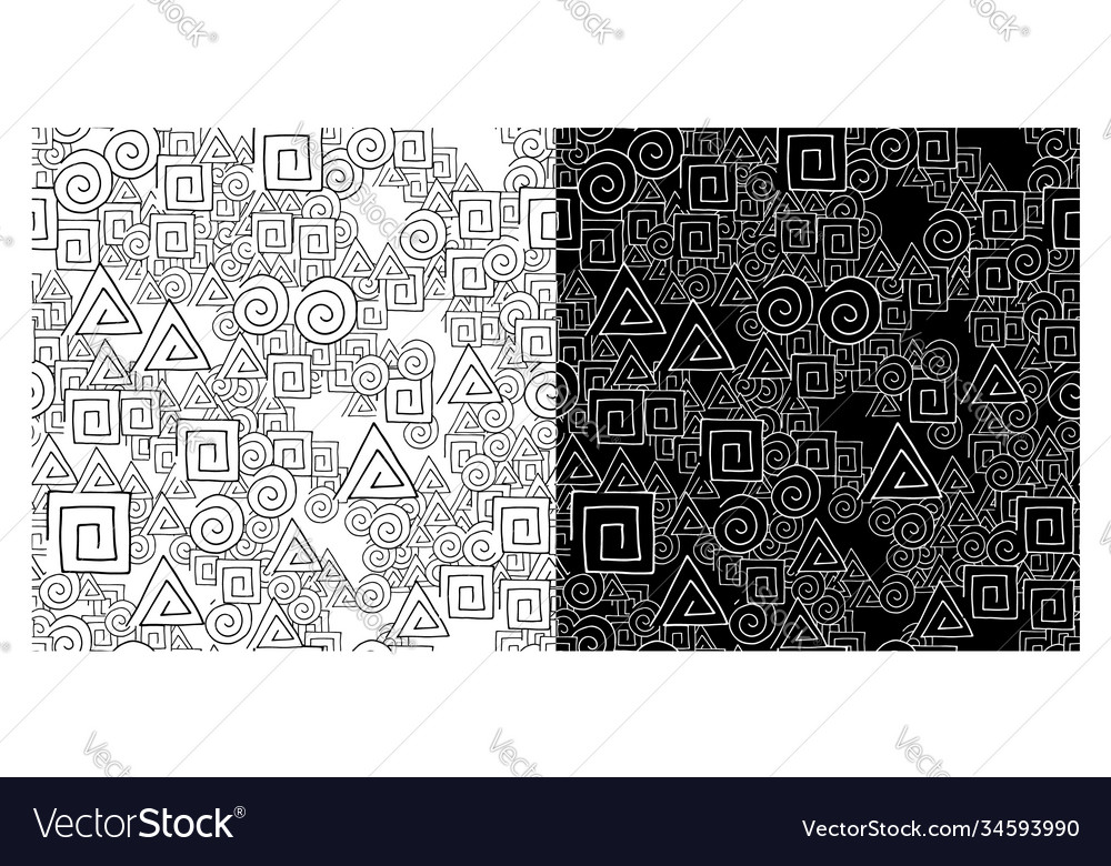 Abstract seamless pattern set texture background