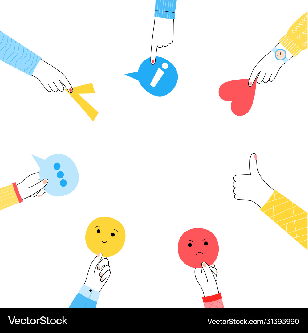 Feedback review concept Royalty Free Vector Image
