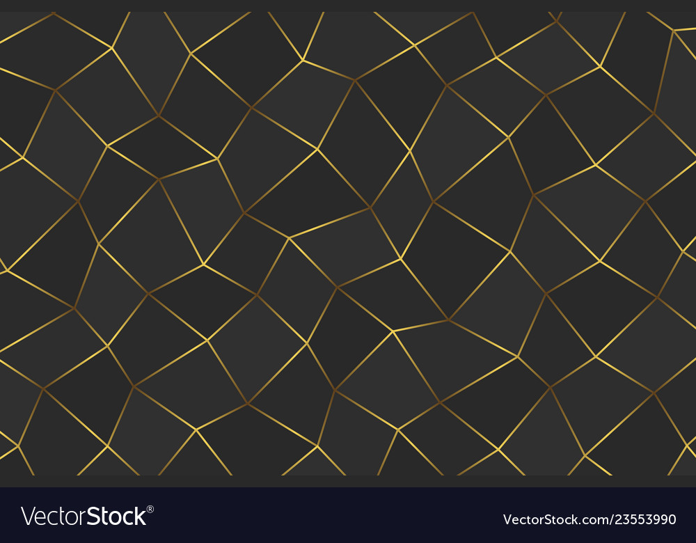 Golden geometric abstract pattern