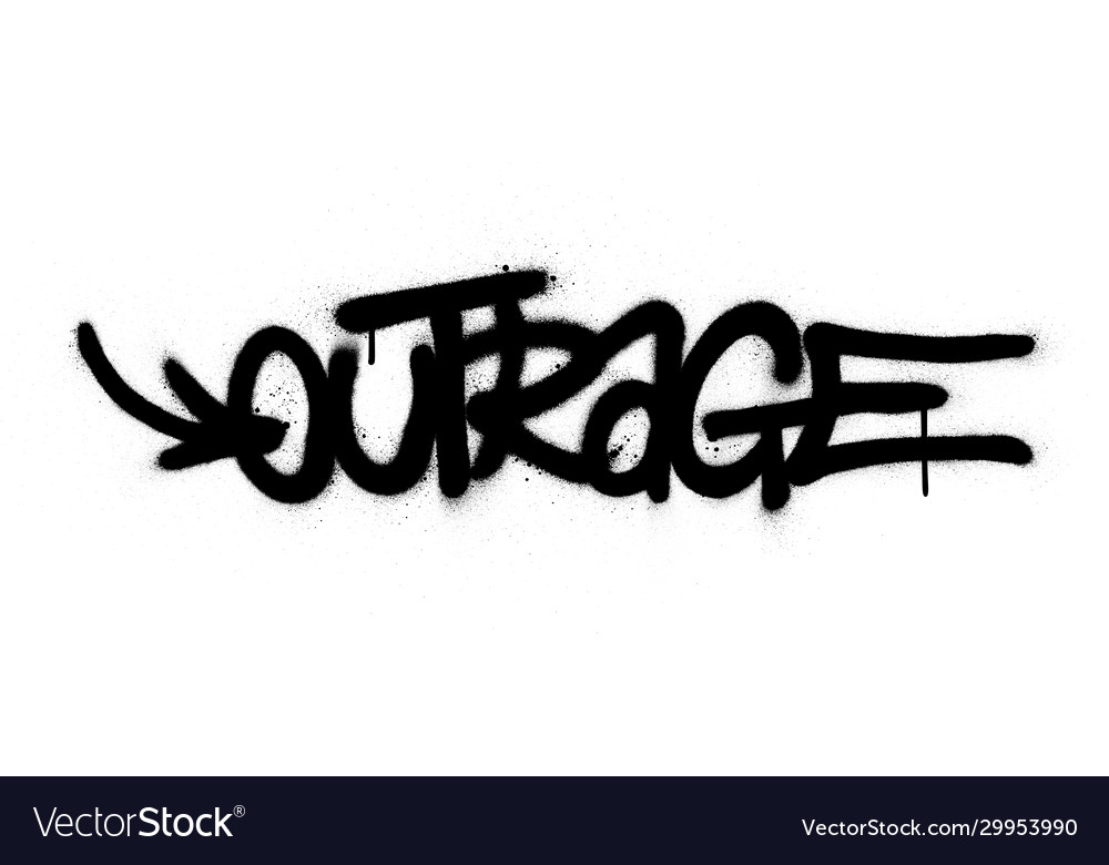 Graffiti Vengeance Word Sprayed Black Over Stock Vector (Royalty Free)  1495699178