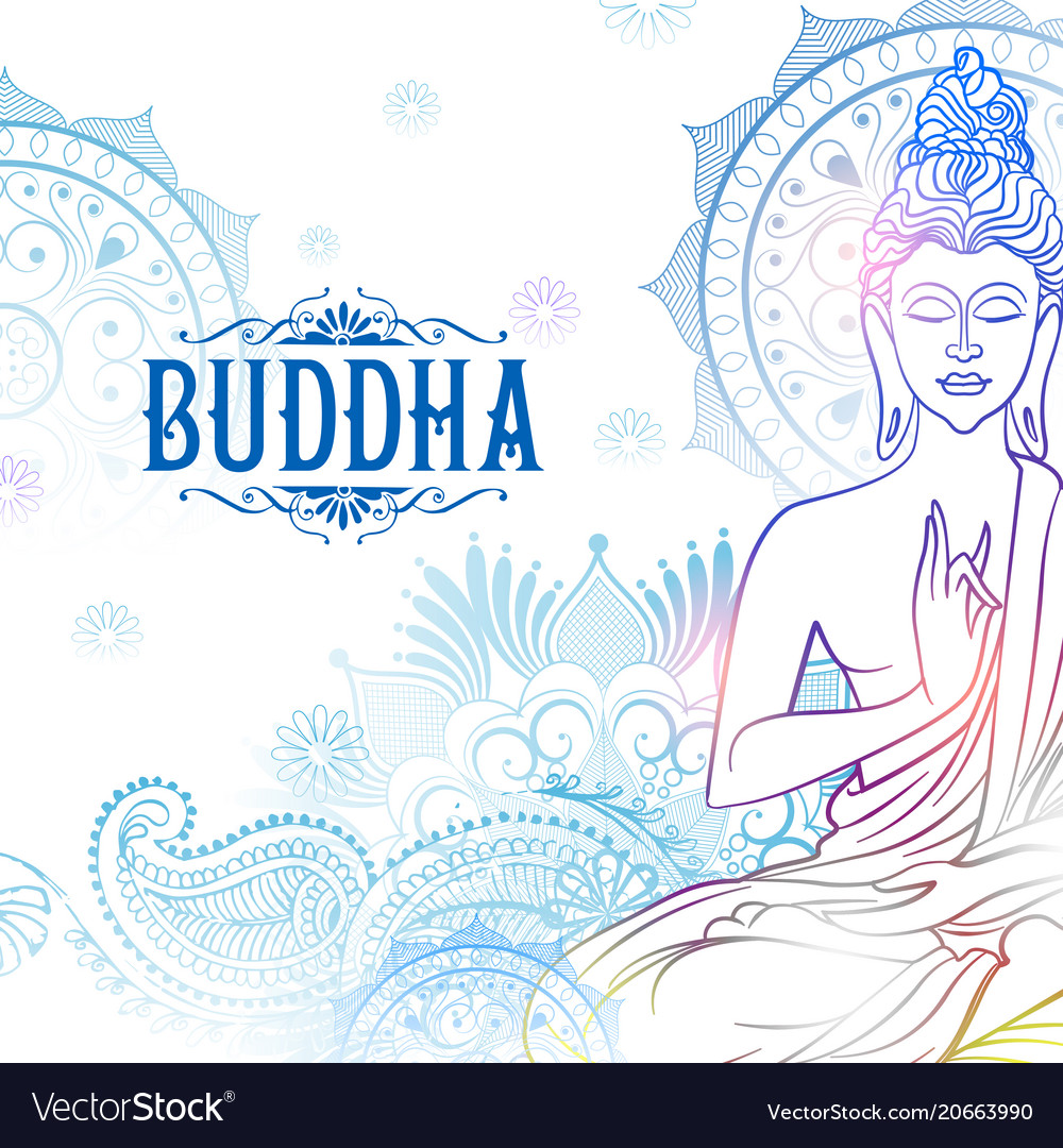 Lord buddha in meditation for buddhist festival