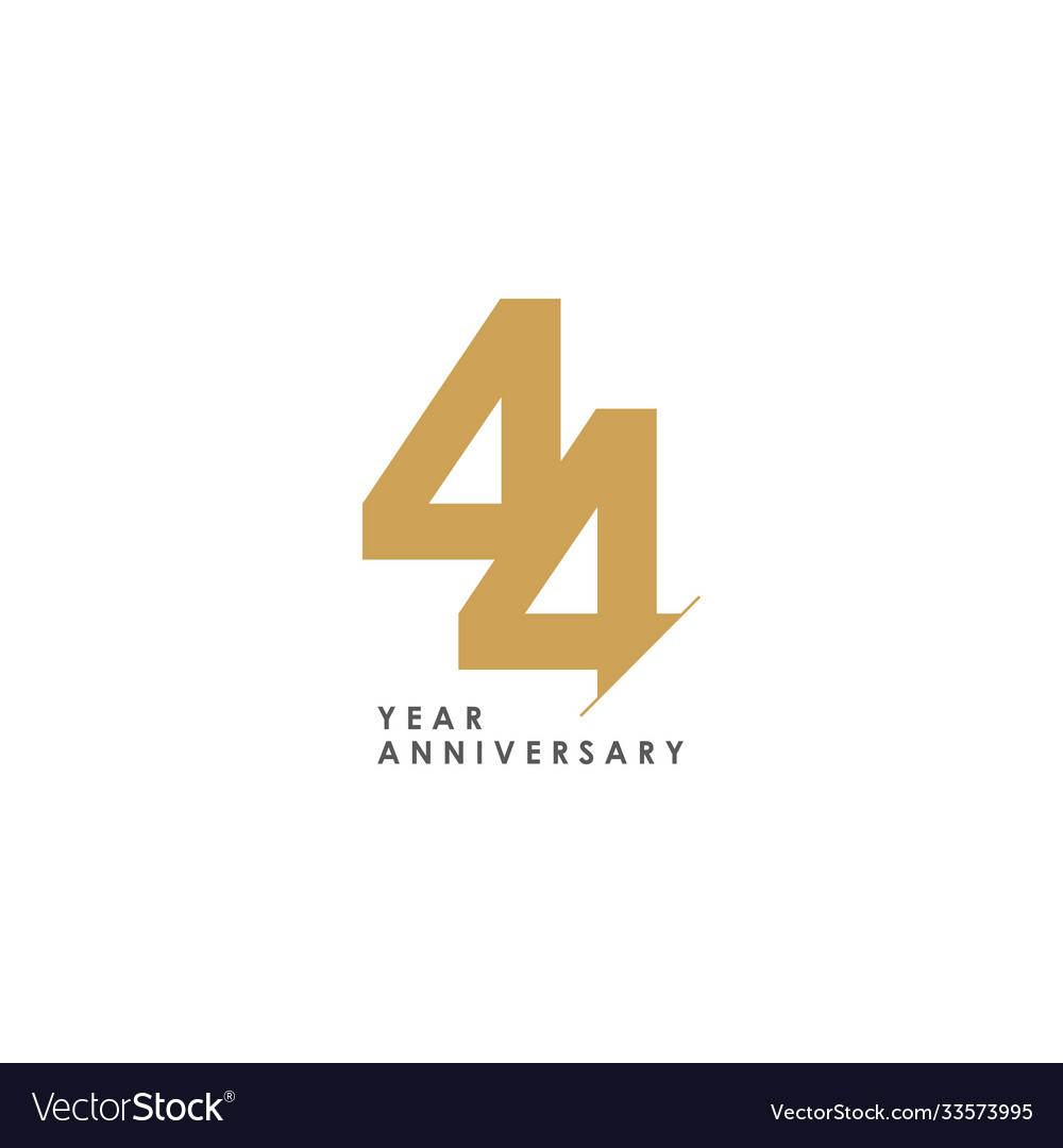 44 year anniversary template design