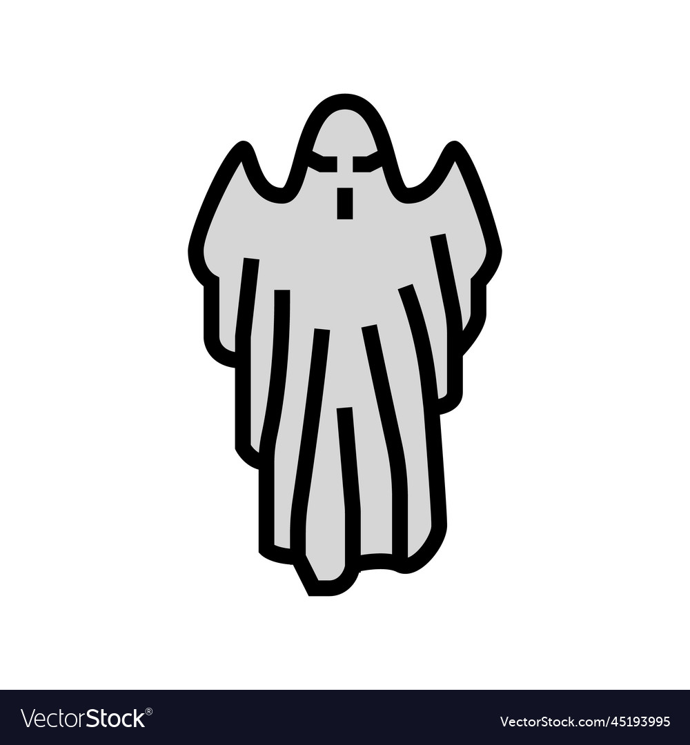 Scary ghost color icon