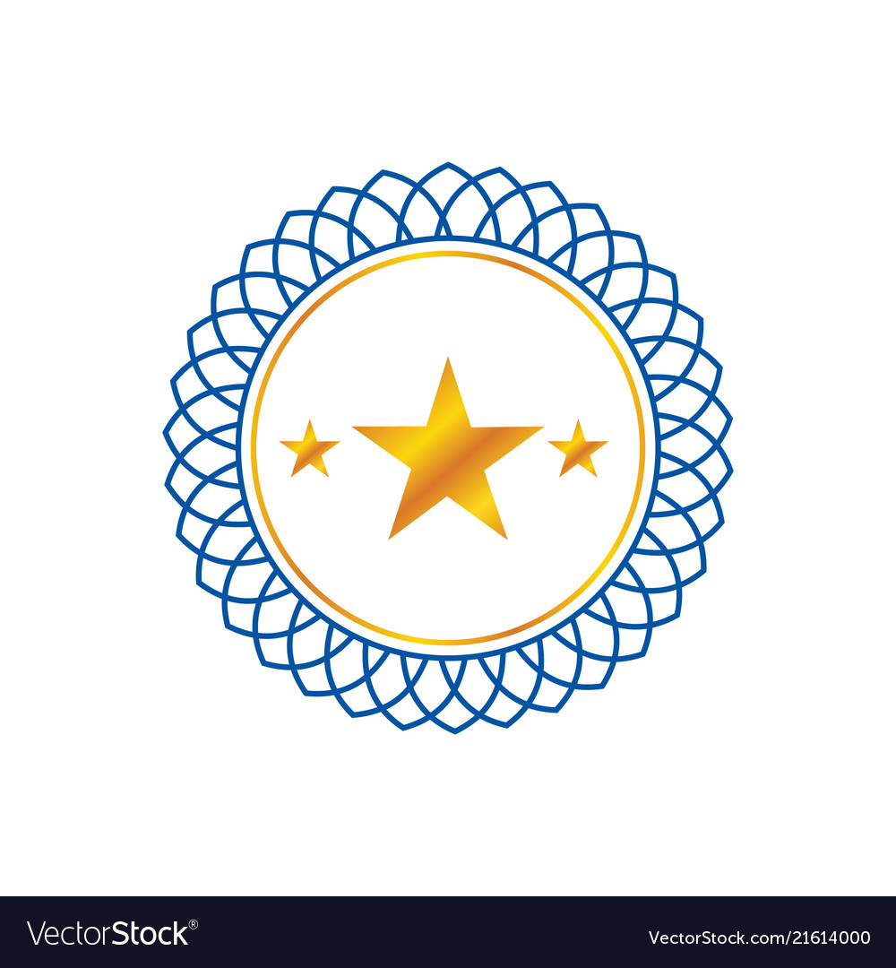 Minimalist three stars logo