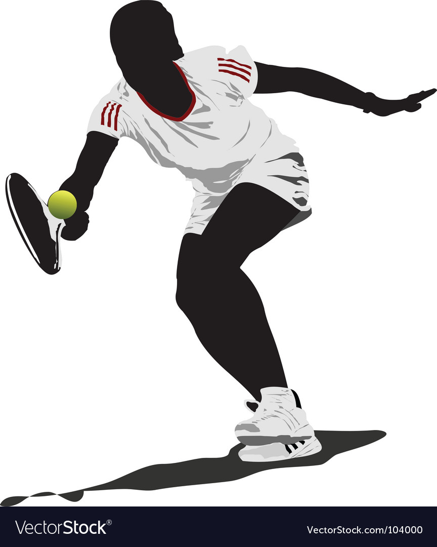 Tennis player Royalty Free Vector Image - VectorStock