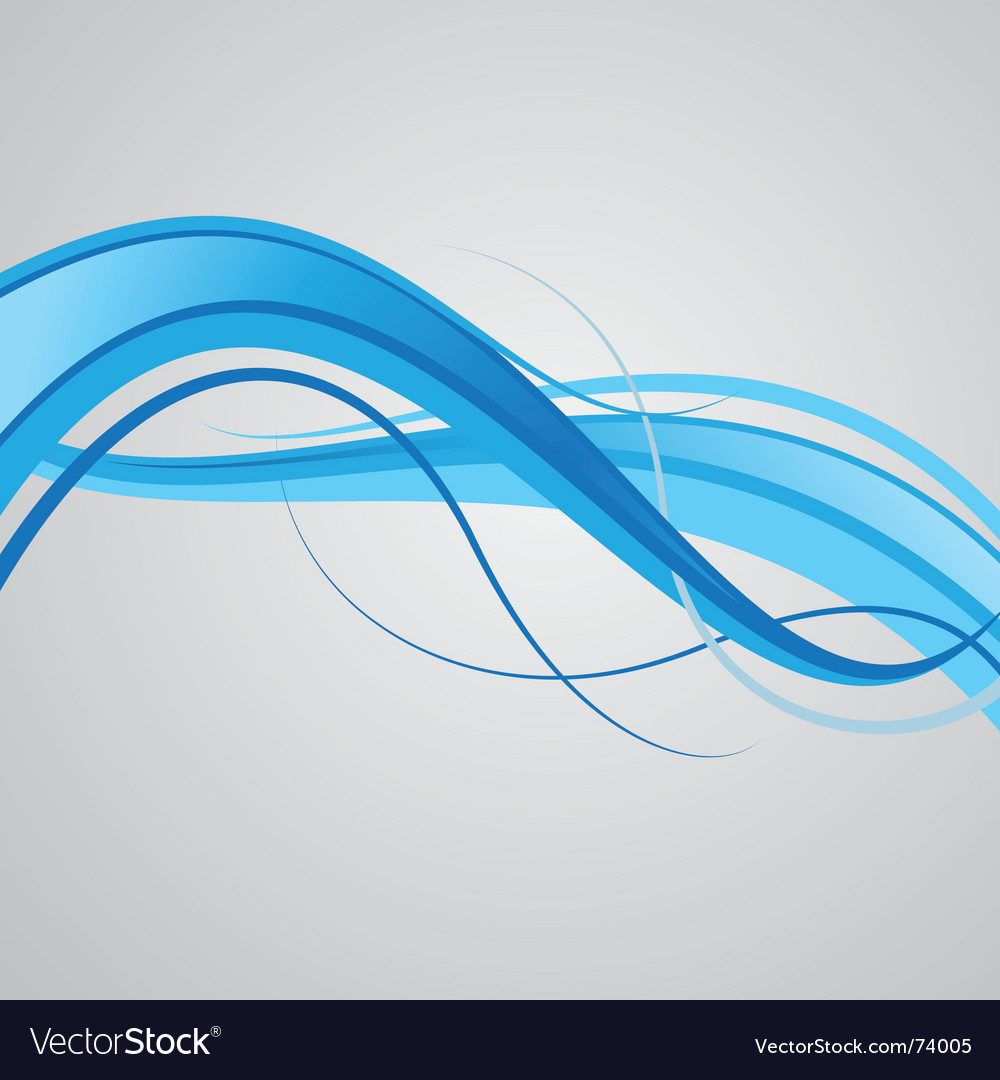 Blue wave Royalty Free Vector Image - VectorStock