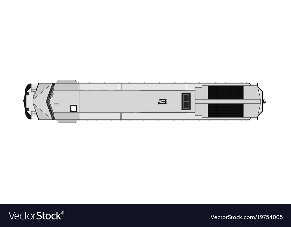 Modern diesel railway locomotive with great power