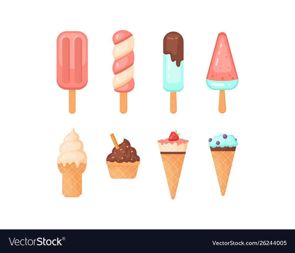 Popsicle Eiscreme Set Süße Eis Lollys